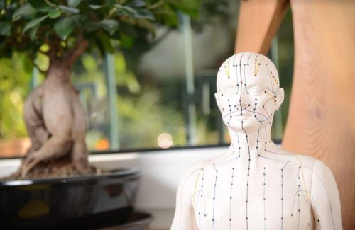 Meridiane im Körper für die Akupunktur